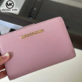 2026 New Michael Kors Women's Fashion Luxury Men's and Women's MK Leisure High end Wallet Card Bag Folding Versatile Zero Wallet