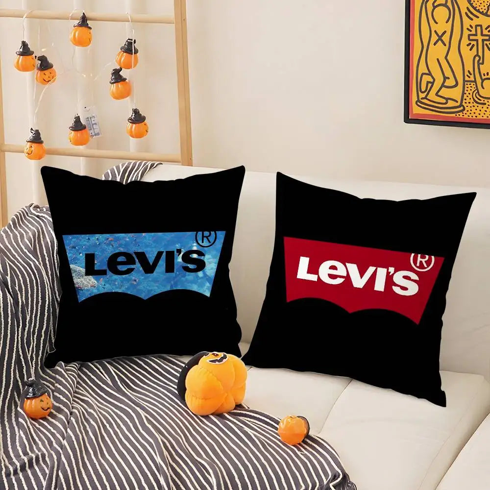 Luxury L-LEVisS Pillow Case Sofa Living Room Bedroom Double-sided Printing Square Cushion Nap Time Cushion Cover
