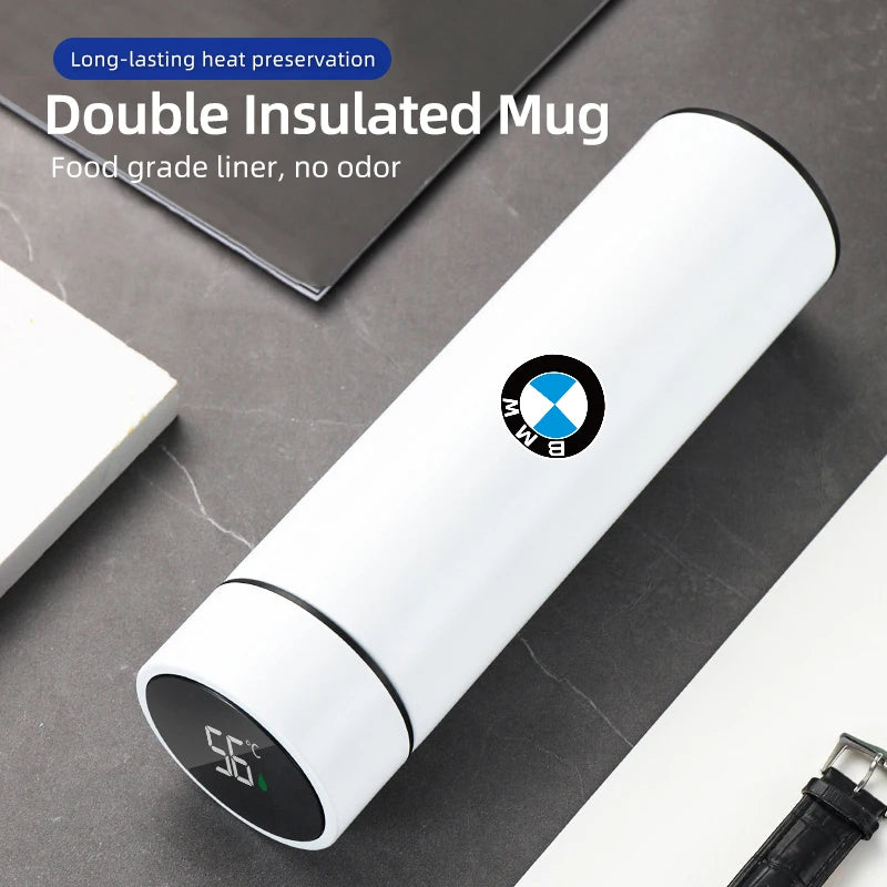 Office Home Mug Thermal Tumbler Outdoor Insulated Cup Water Bottle For BMW 1 3 5 Series X1 X4 X5 X7 G20 G38 F20 F39 F48 E46 E60