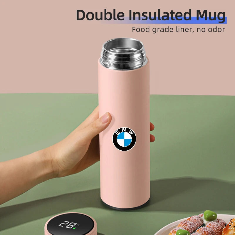 Office Home Mug Thermal Tumbler Outdoor Insulated Cup Water Bottle For BMW 1 3 5 Series X1 X4 X5 X7 G20 G38 F20 F39 F48 E46 E60