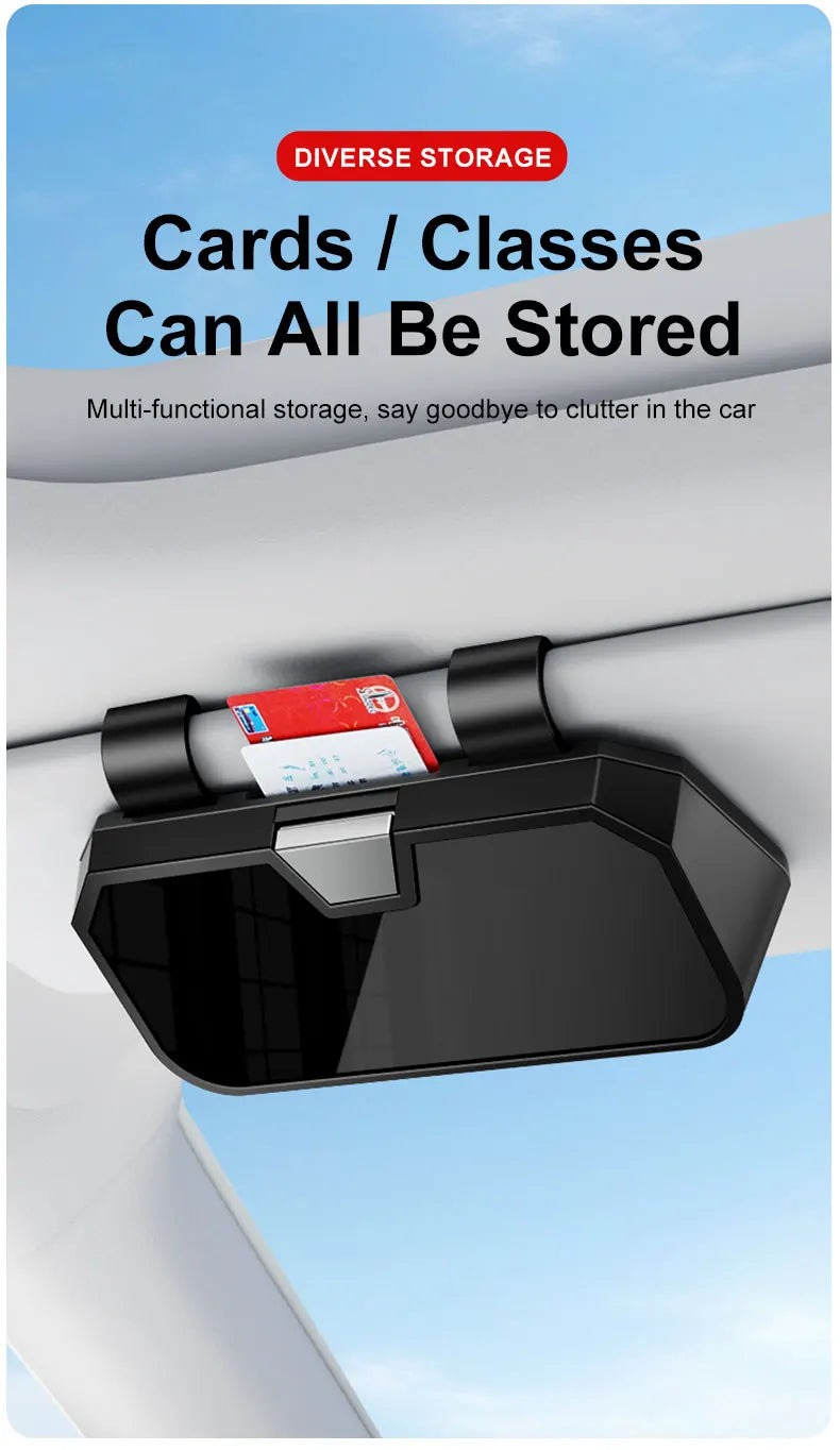 Car Sun Visor Glasses Clip Sunglasses Storage Case For Mercedes Benz AMG W204 W205 W203 W211 W212 W213 W201 W210 GLC GLA GLB GLS