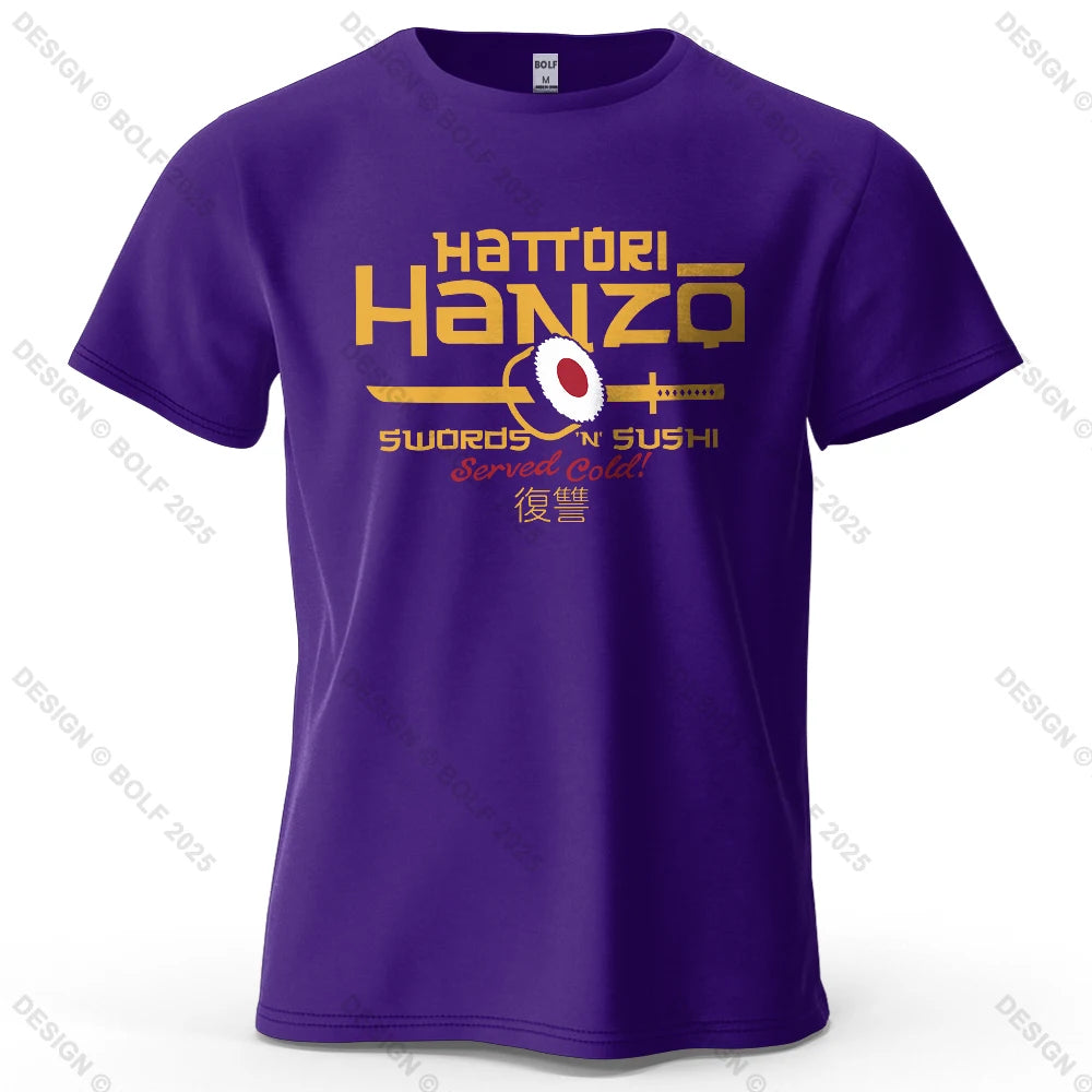  Hattori Hanzo anime graphic t-shirt