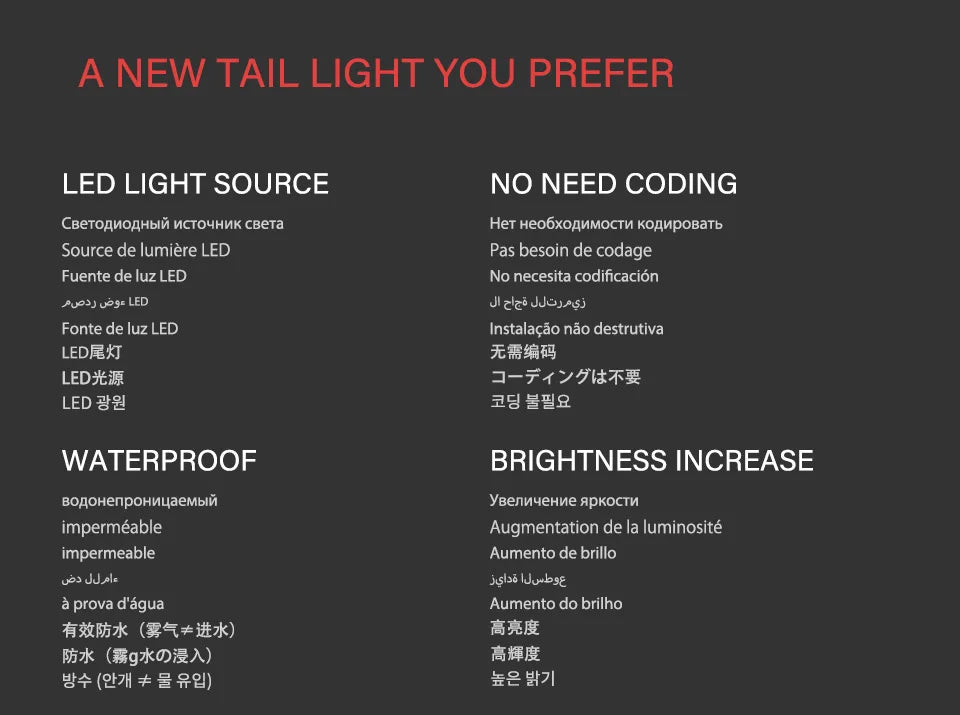 AKD Tail Lamp for Benz W204 LED Tail Light 2007-2013 C180 C200 C300 C350 C63 Rear Fog Brake Turn Signal Automotive Accessories