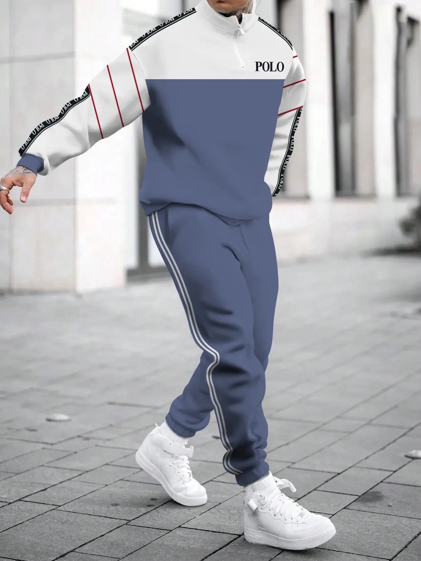 Men's Hoodie Sweatshirt 3D Print Casual Sportswear Long Sleeve Loose Fit Spring Autumn Set with Pants Polyester Fabric