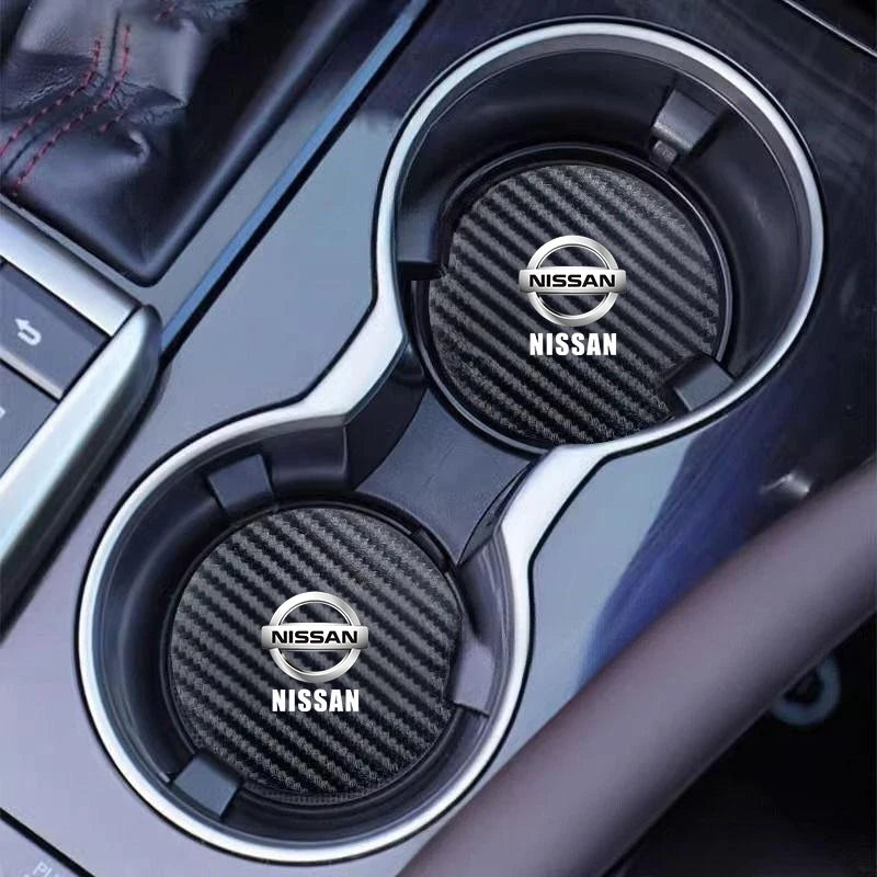 Car Cup Holder Coaster Anti-Slip Mat Car Water Cup Pad For Nissan Rogue Qashqai rontier Pathfinder Altima Sentra Murano Versa