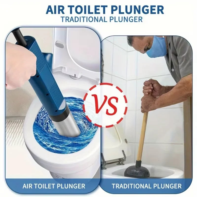 Pipeline Cleaning Tools Set High-pressure Plunger Sewer Dredge for Bathroom Toilet Kitchen Sink Drainage Pipes Unblocking Device