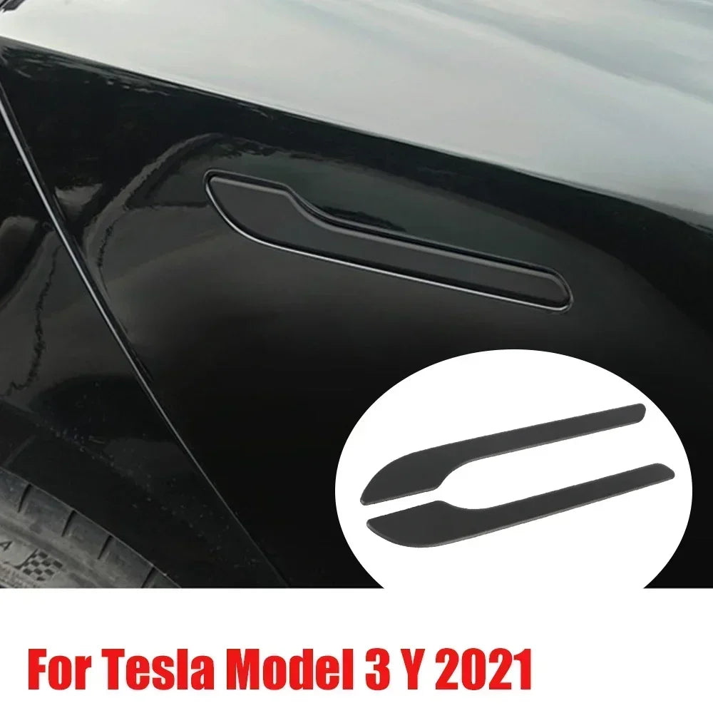 Door Handle Sticker for Tesla Model 3/Y/3 Highland Model Y Juniper 2025 Carbon Fiber Door Protector Wrap Cover Paste Accessories