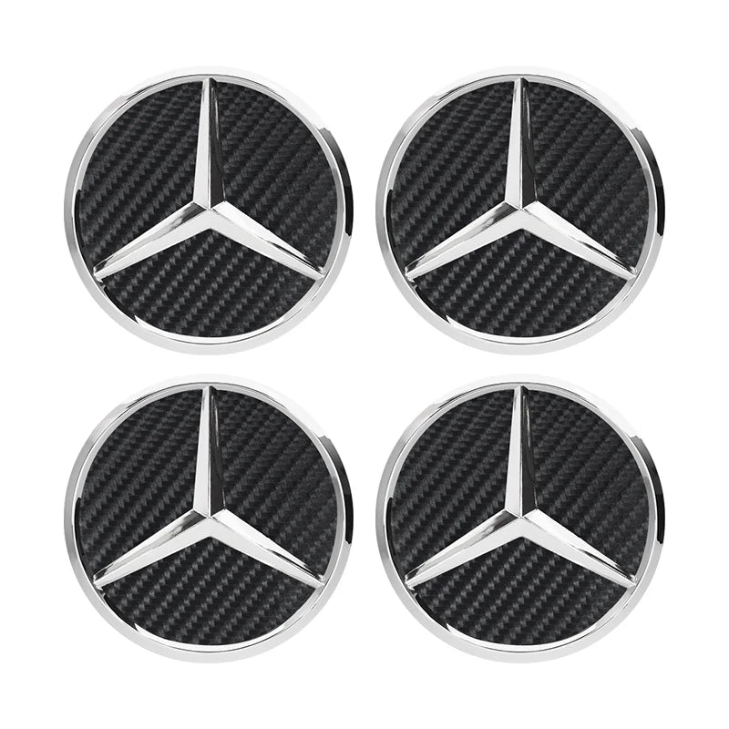 4Pcs 73mm Car Wheel Center Hub Caps Replacement Parts For Mercedes Benz AMG W203 W206 W220 W205 W211 W212 W201 W168 GLE GLS CLS