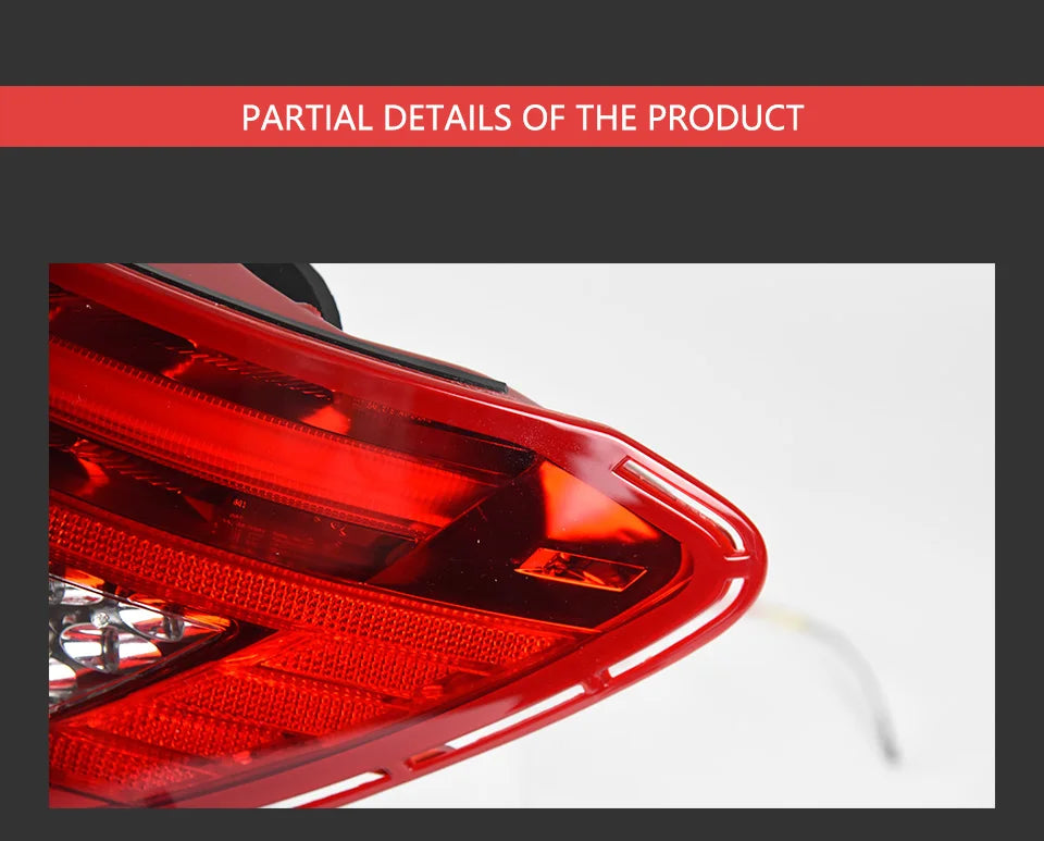 AKD Tail Lamp for Benz W204 LED Tail Light 2007-2013 C180 C200 C300 C350 C63 Rear Fog Brake Turn Signal Automotive Accessories