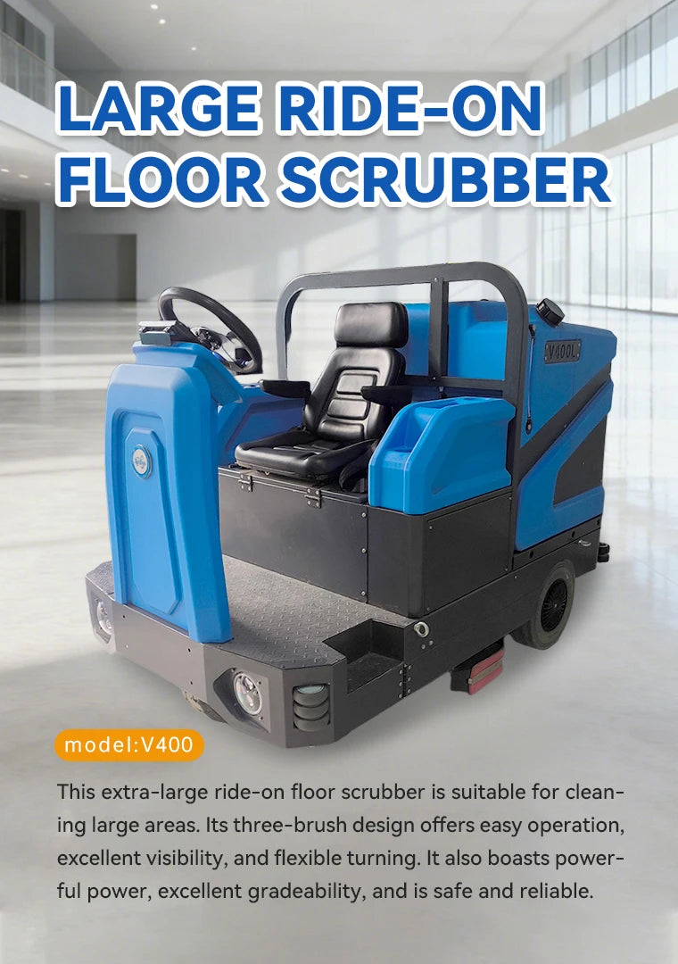Fast Delivery Floor Scrubber Durable ide-on Road Sweeper Big Size Floor Scrubber Machine Industry Floor Scrubber Machine