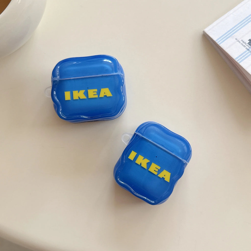 Fun Blue-Backed Alphabet Earbud Cases for AirPods Pro 3, Pro 2, AirPods 4, 3, 2, 1 Shock-Resistant Protective Cases with Lanyard