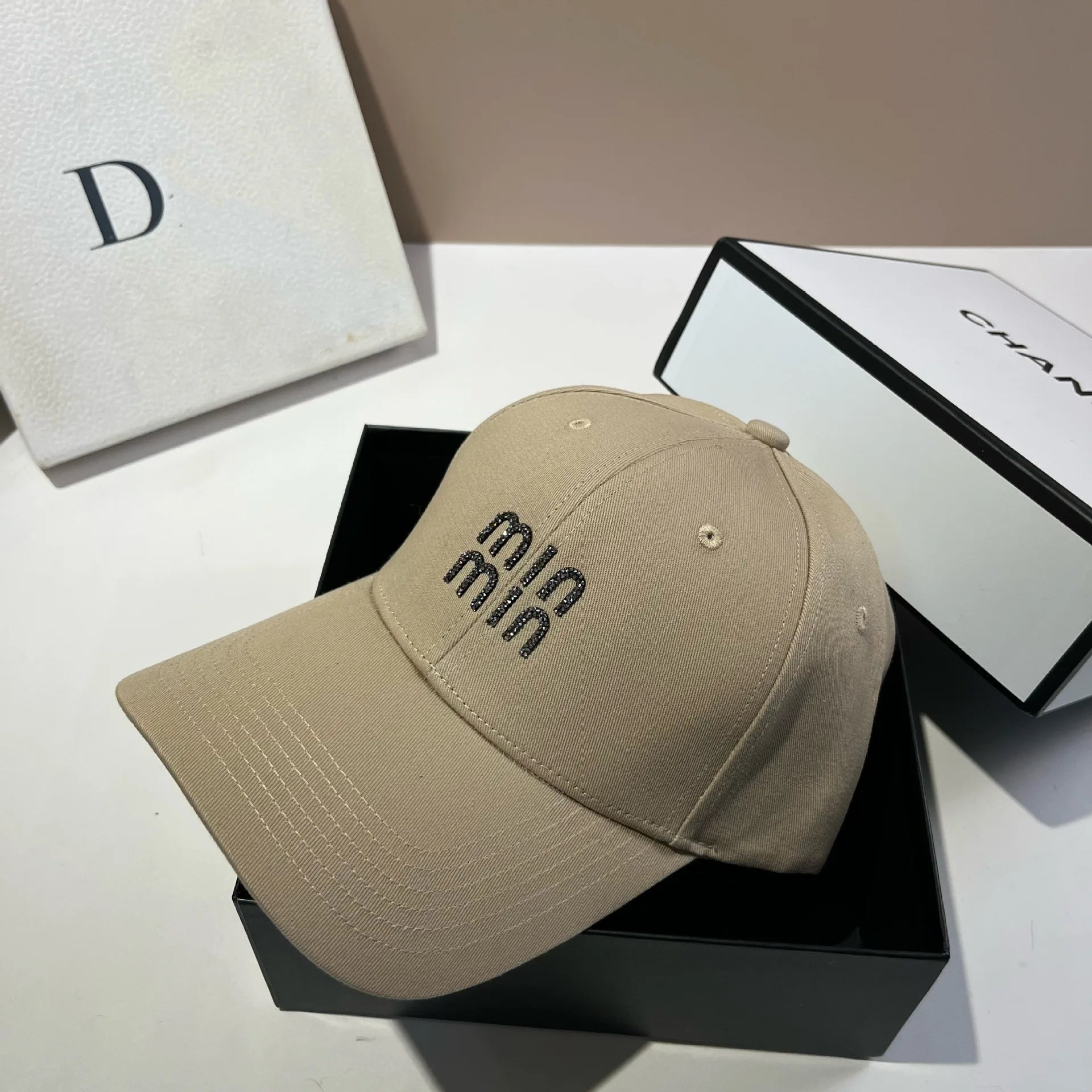 MI Hardtop Cotton Baseball Cap Versatile For All Seasons Multi-Color Duckbill Cap Fashionable Daily Casual Sports Cap
