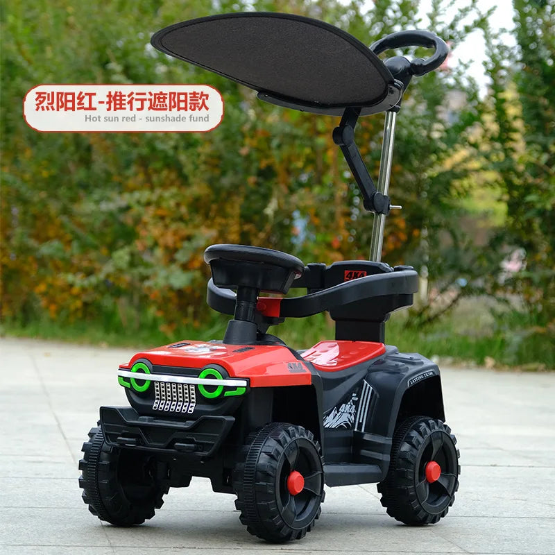 Remote Control 1-6-Year-Old Children's Electric Four-Wheel Motorcycle Off-Road Vehicle Can Accommodate Passengers