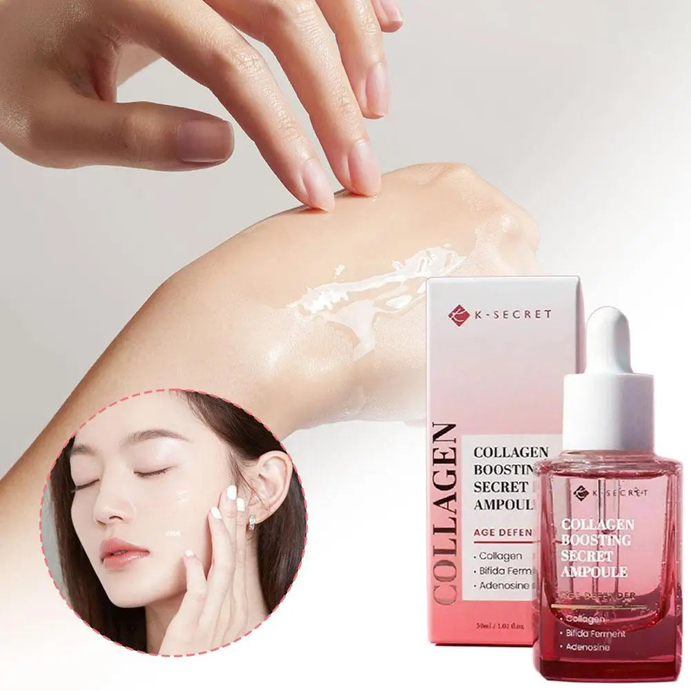 K-SECRET Collagen Facial Mask Essence Shrink Pores Moisturizing Nourishing Firming Line Smoothing Skin Care Product