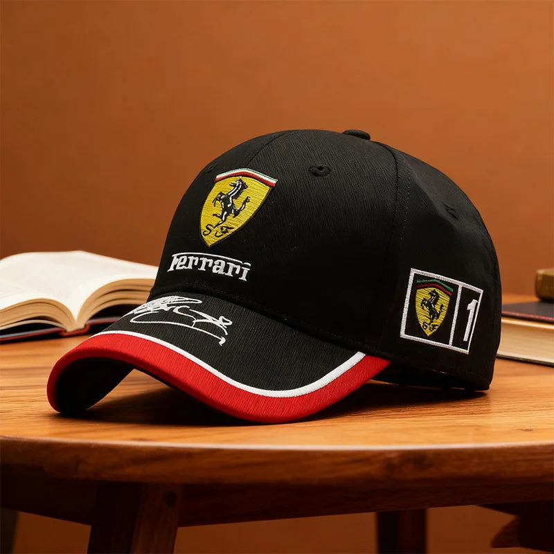 Embroiderie Emblems Baseball Cap Men Women Hat Sun Outdoor Summer Sports Hats Adjustable For Ferrari 458 488 599 612 FF F12 Roma