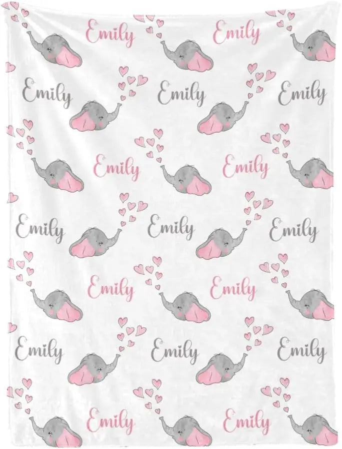 Personalized Baby Blankets with Name - Baby Blankets for Boys - Custom Baby Swaddle Blanket