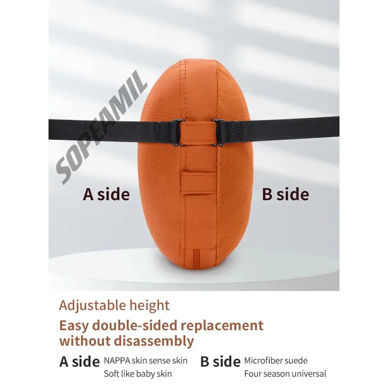 Car Suede Leather Headrest Seat Waist Cushion Pillow Jeep Patriot Commander Renegade Compass Grand Cherokee Wrangler Gladiator