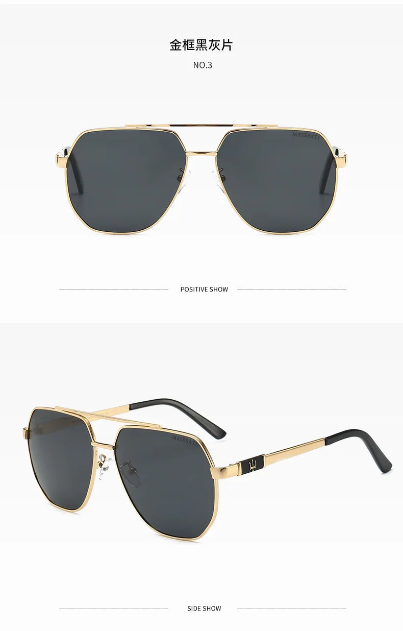 Car Luxury Men Polarized Sunglasses Anti Glare Driver Goggle For Maserati Quattroporte Spyder Levante Coupe GranTurismo