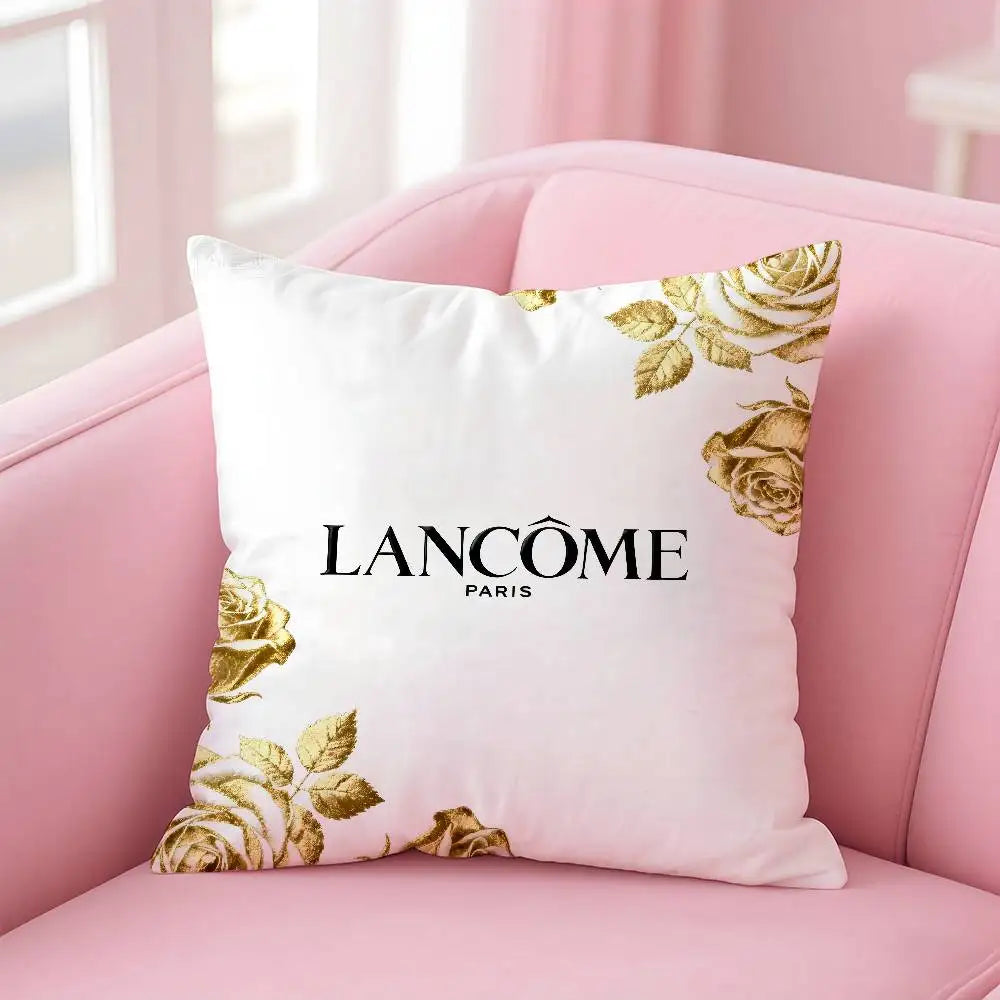 Lancome Cosmetic Pillow Case Pattern Printed Pillowcase For Living Room Sofa Cushion Cover & Bedroom Decor