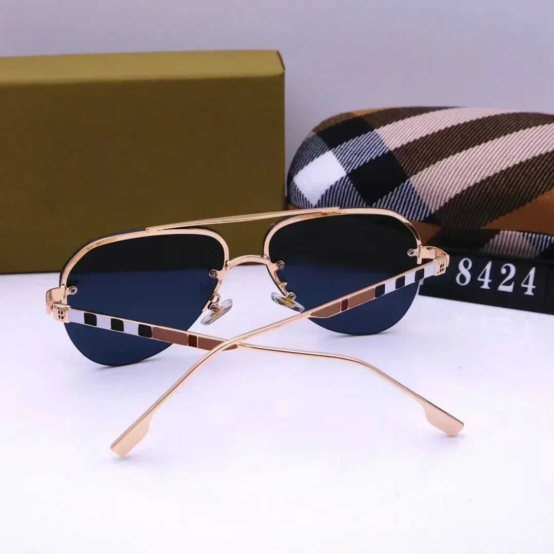 New European and American large frame sunglasses for men and women, classic and fashionable glasses