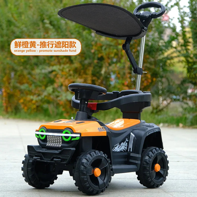 Remote Control 1-6-Year-Old Children's Electric Four-Wheel Motorcycle Off-Road Vehicle Can Accommodate Passengers