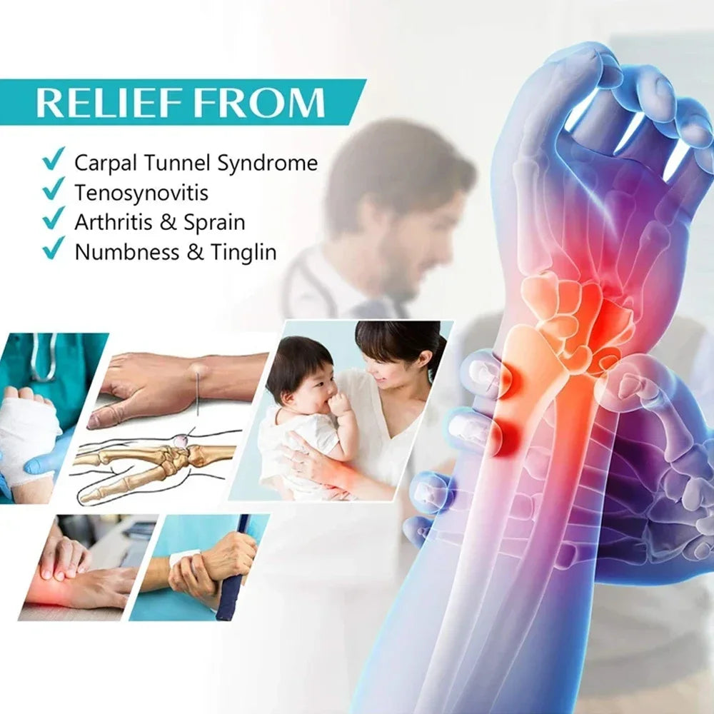 Flexible Splint Wrist Thumb Support Brace for Tendonitis Arthritis Breathable Thumb Protector Guard Fits Right and Left Hand