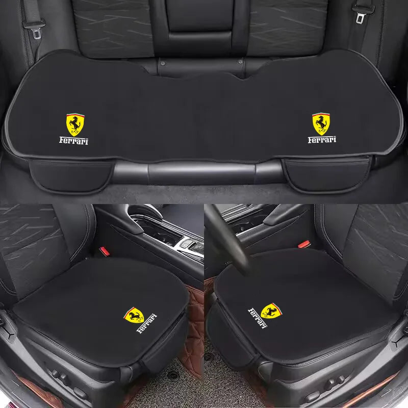 Car Front Back Seat Cushion Protect Pad Auto Non-Slip Cover For Ferrari F430 Stradale 458 488 599 612 F12 F1 Styling Accessories