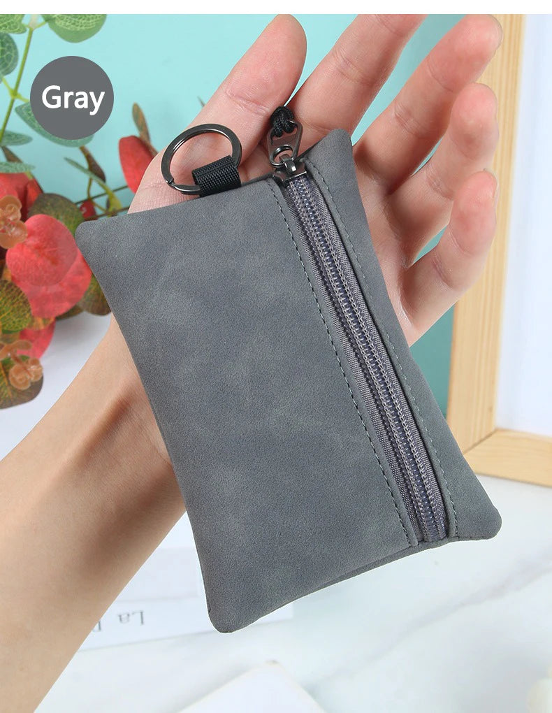 Portable Suede Car Key Bag Zipper Wallet Card Coins Pouchs For Ferrari GTO 288 812 Stradale Roma Spider SF90 F430 Enzo LaFerrari