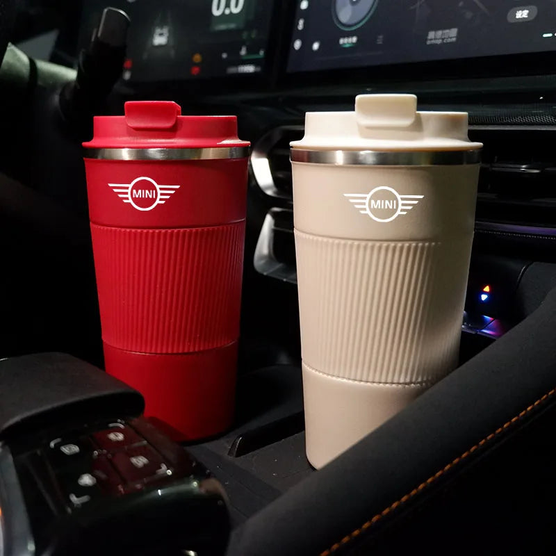 For Mini Cooper Works ONE JCW F54 F55 F56 F57 R55 R56 R57 R60 F60 500ML Thermo Cafe Coffee Mug Car Thermos Mug Travel Thermo Cup