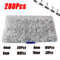 400Pcs 280Pcs Round Cable Wire Clips  Cable Management RG6 CAT6 RJ45 Electrical Wire Cord Tie Holder Circle 4mm 6mm 8mm 10mm