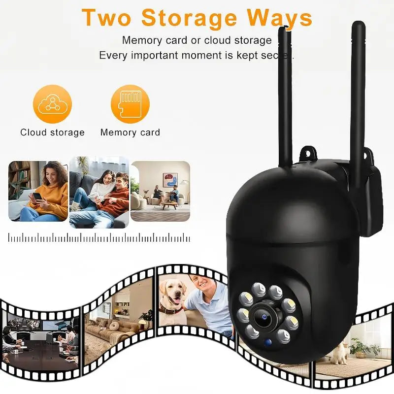 8MP 4K IP Outdoor WiFi Camera Surveillance Security CCTV PTZ Camera HD Two-Way Voice Wireless 1080P AI Tracking Onvif iCsee