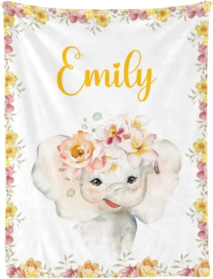 Personalized Baby Blankets with Name - Baby Blankets for Boys - Custom Baby Swaddle Blanket
