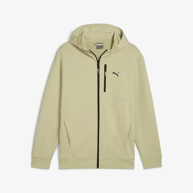 Puma Genuine 2024 New Men's Casual Zippered Breathable Knit Hooded Jacket 684093-68