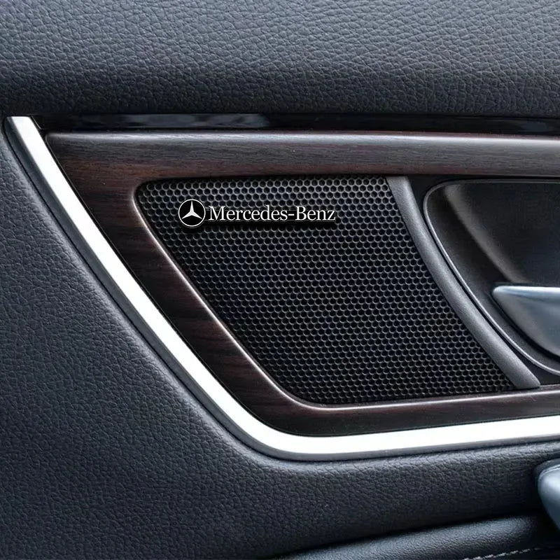 Car Audio Decoration Badge Modified Logo Audio Stickers For Mercedes-Benz AMG GT CLS GLC GLK W211 W221 W220 W163 W164 W203 W204