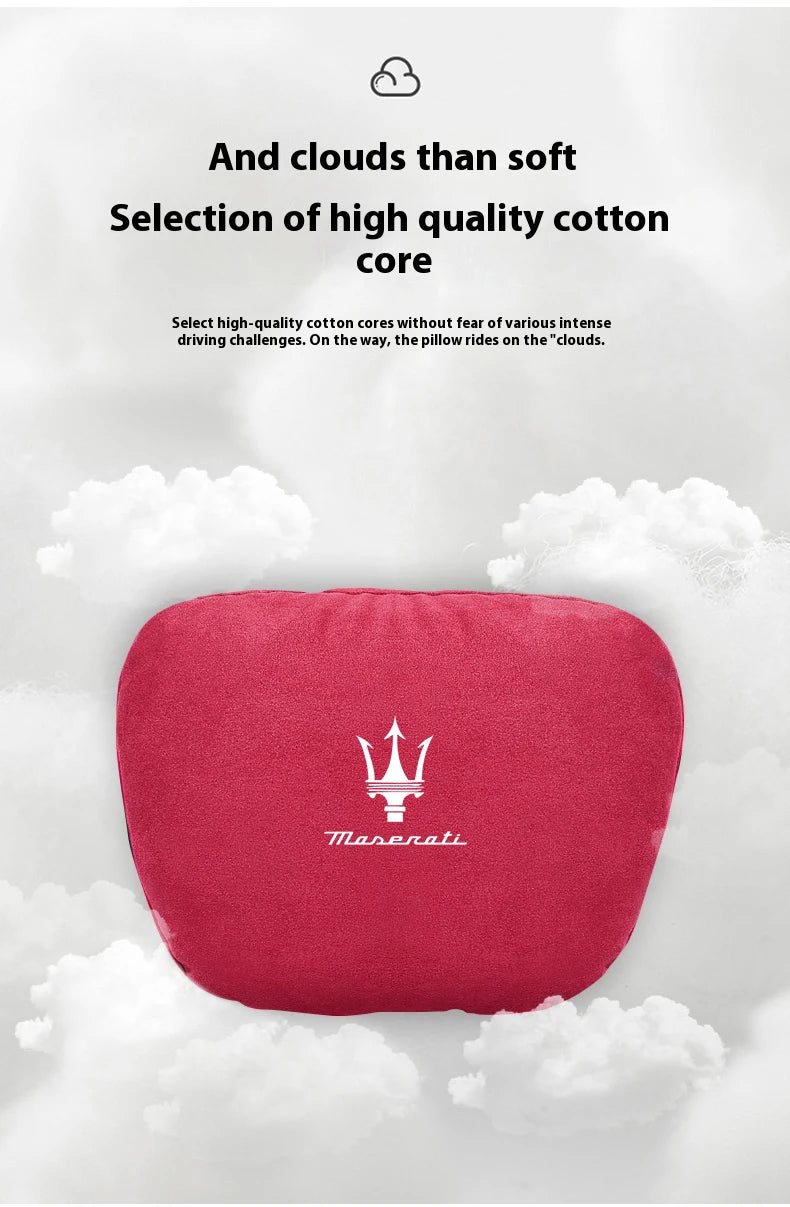 Maserati car neck support cushion 
