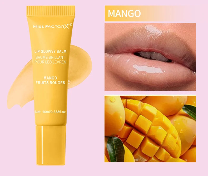 6-piece fruit flavored lip gloss set, moisturizing lip oil, glossy hydration, the best choice for women's holiday gifts