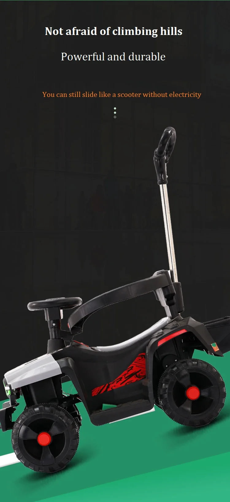 Remote Control 1-6-Year-Old Children's Electric Four-Wheel Motorcycle Off-Road Vehicle Can Accommodate Passengers