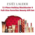 Estee Lauder 12-Piece Holiday Blockbuster 9 Full-Size Favorites Beauty Gift Set - Birthday Christmas Gift Set Holiday for Women
