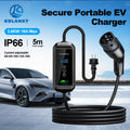 Kolanky 3.6KW Portable EV Charger Type 2 16A Electric Vehicle Charger Home Use for EU Type 2 IEC 62196-2 Electric Vehicle Charge