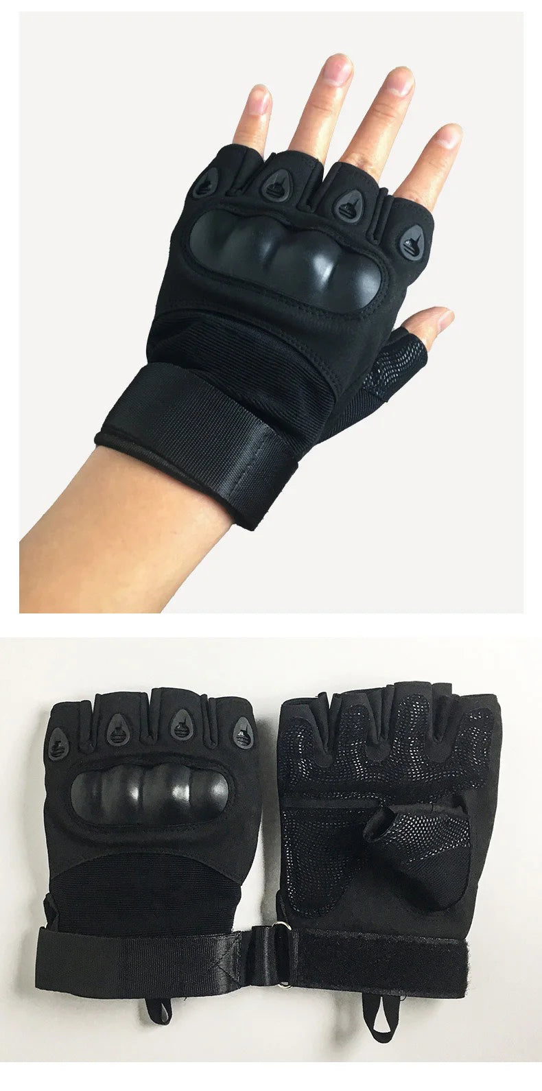 Half Finger Men's Gloves Outdoor Military Tactical Gloves Sports Shooting Hunting Airsoft Motorcycle Cycling Gloves For Harley