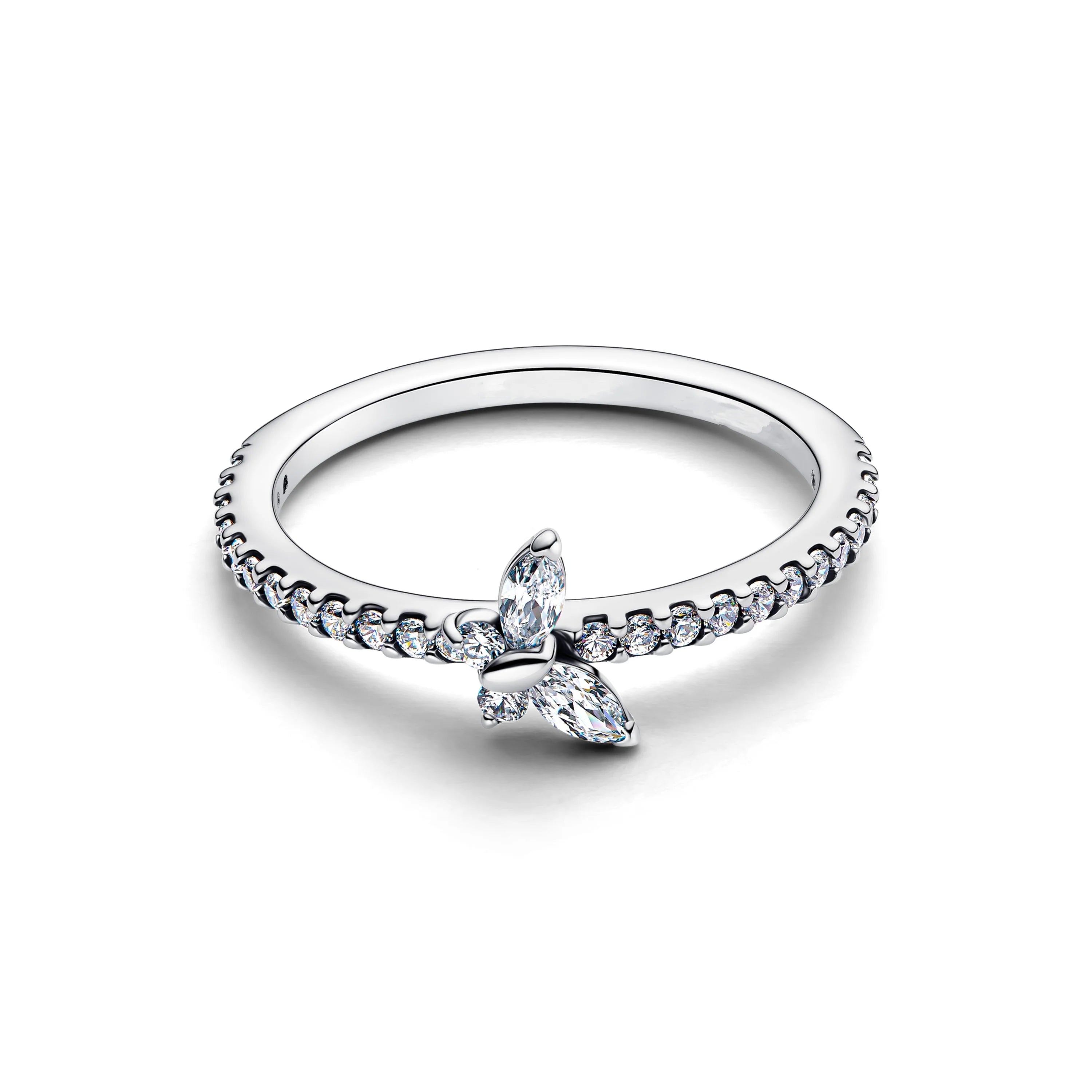 Hot Sales S925 Sterling Silver Disney New Style Charm Ring Crystal  Fashionable Luxury Accssory For Women Wedding Gift