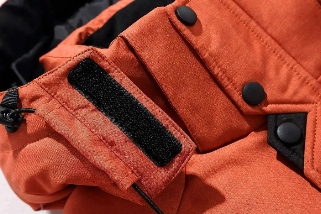 Thick Down Jacket With Collar For Men, Warm Parka, Casual Coat, Waterproof, Winter,-30 Degrees, Size 5XL