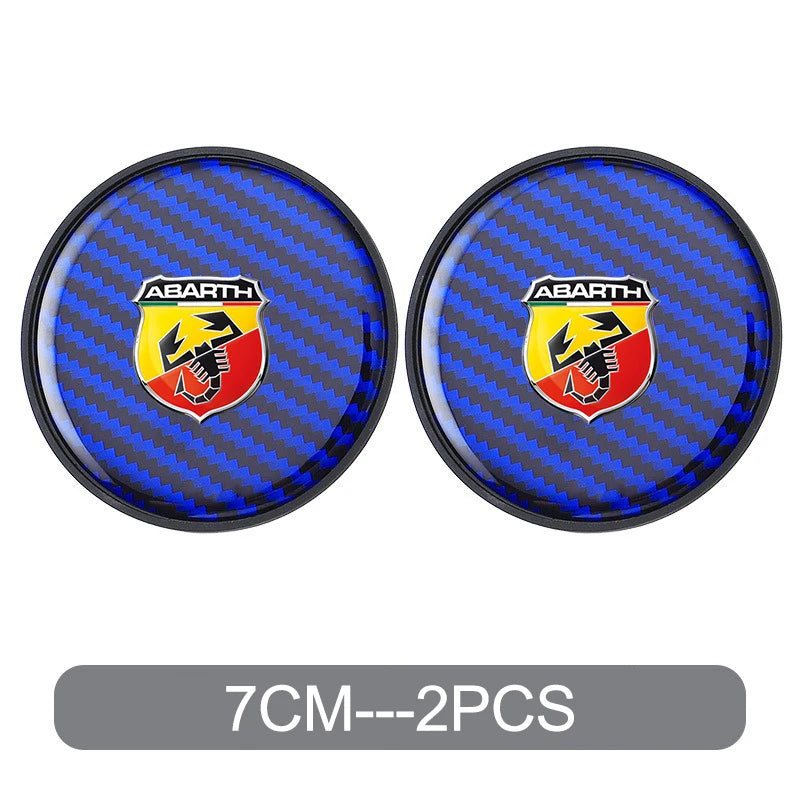 2PC Car Water Cup Pad Non Slip Coaster Drinks Mat For Abarth Punto 124 500 595 695 500X 500e Car Interior Auto Accessories