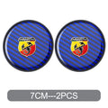 2PC Car Water Cup Pad Non Slip Coaster Drinks Mat For Abarth Punto 124 500 595 695 500X 500e Car Interior Auto Accessories