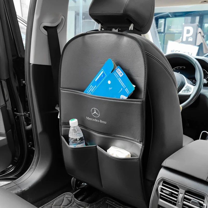 2Pcs Car Seat Back Anti-Kick Mat Protector Pad Cover Accessories For Mercedes Benz W212 W205 AMG ML W166 W176 W177 W213 W246 GLB