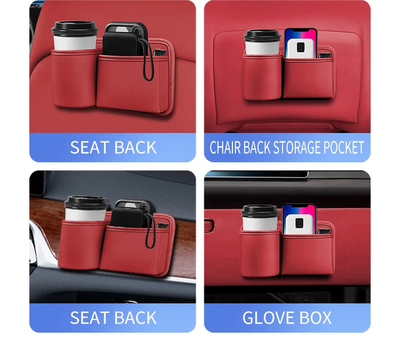 Toyota car seat back storage box multifunctional creative car water cup holder seat rear door storage box car supplies