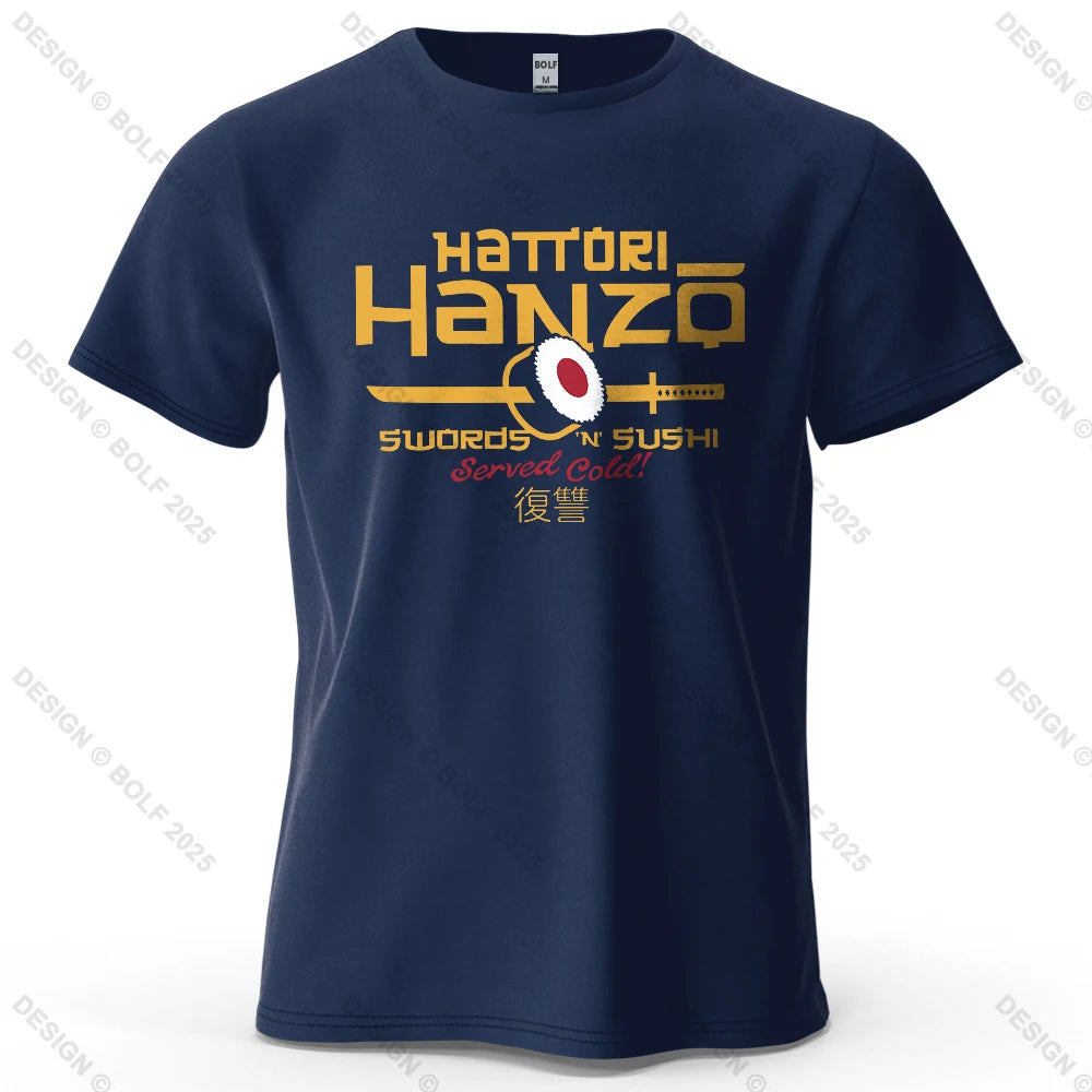  Hattori Hanzo anime graphic t-shirt