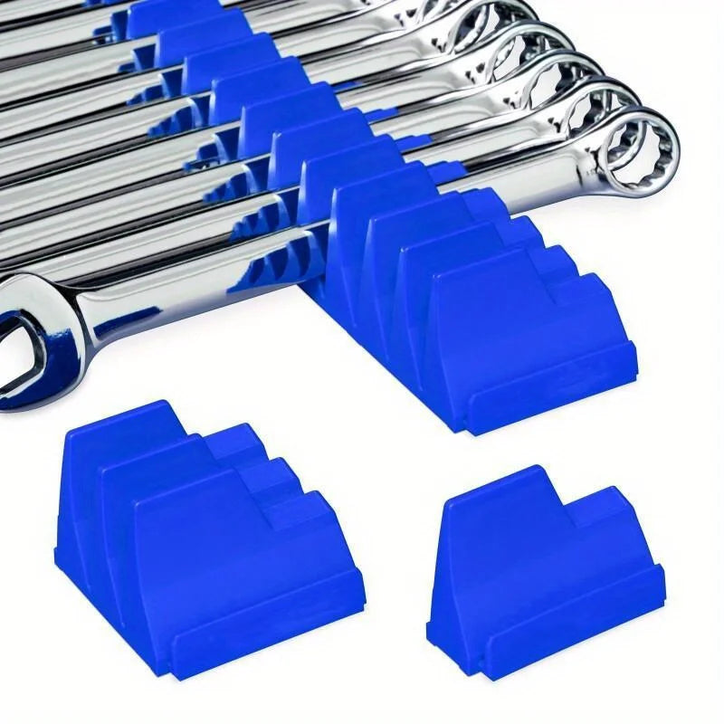 20-Pocket Magnetic Hex-Shaped Modular Toolbox Holder Storage Organizer for Spanners, Durable Plastic Construction