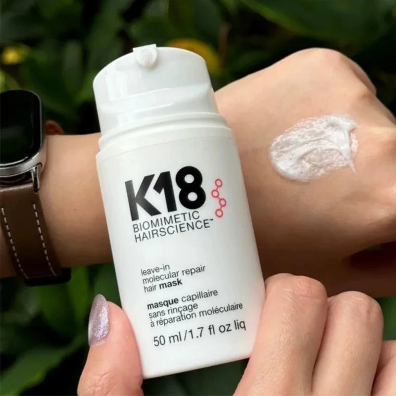 50ml K18 Leave-In Molecular kertain Repair Hair Mask Softens Restores Damaged Hair Deep Keratin Treatment for Hair and Scalp