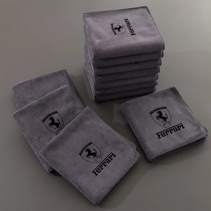 New Coral Fleece Car Wash Towel Drying Cloth Cleaning Towels Accessories For Ferrari SP1 812 F40 F12TDF SF90 458 488 599 612 F12